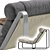 Coco Republic Bryson Occasional Chair: Elegant and Versatile Design 3D model small image 2