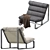 Coco Republic Bryson Occasional Chair: Elegant and Versatile Design 3D model small image 3