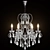 Elegant Chiaro Suzanne Chandelier 3D model small image 1