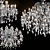 Luxury Chiaro Suzanne Chandelier 3D model small image 3