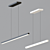 Sleek Vega LED Linear Light 3D model small image 1