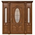 Title: Classic 3D Door - 1900mm H x 2100mm - 3D Max & Obj (MTL) 3D model small image 1