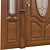 Title: Classic 3D Door - 1900mm H x 2100mm - 3D Max & Obj (MTL) 3D model small image 4