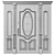 Title: Classic 3D Door - 1900mm H x 2100mm - 3D Max & Obj (MTL) 3D model small image 5