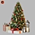 Christmas Bliss: Decorative Tree with Gifts & Lanterns 3D model small image 4