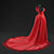 Crimson Elegance: Red Gown 3D model small image 2