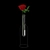 Elegant Rose Bottle Vase 3D model small image 3