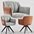 Rolf Benz 641: German Luxury Chair 3D model small image 1