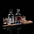 Premium Whiskey Set: Humidor & Cigar Ashtray 3D model small image 3
