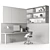 Optima Corner Workstation 3D model small image 5