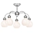 Elegant Omnilux Varazze Ceiling Chandelier 3D model small image 1