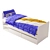 Modern Ikea Family Bed 3D model small image 3