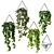 Hanging Greenery: Wall-Mounted Pots 3D model small image 1