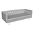 Modern Polygon 3-Seater Sofa 3D model small image 4