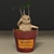 Magical Mandrake Root: Authentic Harry Potter Collectible 3D model small image 6