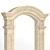 Elegant Arched Window Trims 3D model small image 3