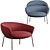 Swale Armchair: Sleek Design by Gordon Guillaumier 3D model small image 1