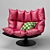 Premium Cushion Chair 3D model small image 2