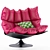 Premium Cushion Chair 3D model small image 10