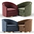 Gavyn Swivel Armchair: Modern Comfort 3D model small image 1