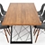 Modern Dining Table Set 3D model small image 3