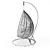 Cozy Cocoon Chair: Stylish Comfort in Compact Design 3D model small image 5