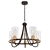Elegant Oil-Rubbed Bronze Chandelier 3D model small image 1