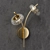 Elegant Brass Wall Sconce 3D model small image 2