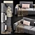 Sleek Westside Sofa by Poliform 3D model small image 2