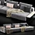 Sleek Westside Sofa by Poliform 3D model small image 4