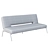 Modern Click Clack Sofa: Knox 3D model small image 3