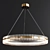 Elegant Saturno Chandelier - 3 Options 3D model small image 3