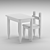 Colorful Pencils Kids Table & Chair Set 3D model small image 3