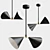 Elegant Double Pendant Light 3D model small image 1