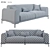 Meridian Sofa: Modern Elegance for Your Home 3D model small image 3