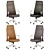 ErgoFlex Leather Office Chair 3D model small image 3