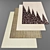 Modern Style Rug Set 3D model small image 1