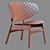 Vintage Scandinavian Design Easy Chair 3D model small image 2