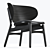 Vintage Scandinavian Design Easy Chair 3D model small image 3