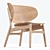Vintage Scandinavian Design Easy Chair 3D model small image 4