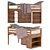 Windermere Midsleeper Bed - Fun for Kids 3D model small image 2