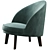 Modern Jules Armchair: Versatile Elegance 3D model small image 3