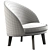 Modern Jules Armchair: Versatile Elegance 3D model small image 5