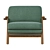 Versatile Lars Accent Chair: Customizable Colors 3D model small image 4