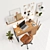 Ikea Office Oasis: Micke Table, Alefjall Chair & More 3D model small image 3