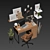 Ikea Office Oasis: Micke Table, Alefjall Chair & More 3D model small image 5