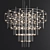 Celestial Glow: Quasar Chandeliers 3D model small image 2