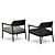 Scandinavian Craftsmanship: Walter Armchair 3D model small image 7