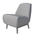 Versatile Leo Accent Chair - Customizable Colors 3D model small image 5