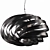 Sleek Metal Vento Pendant 3D model small image 2